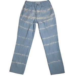 Pacsun Tie-Dye Bleach Mom Ankle/Crop Blue Jean SZ 25
